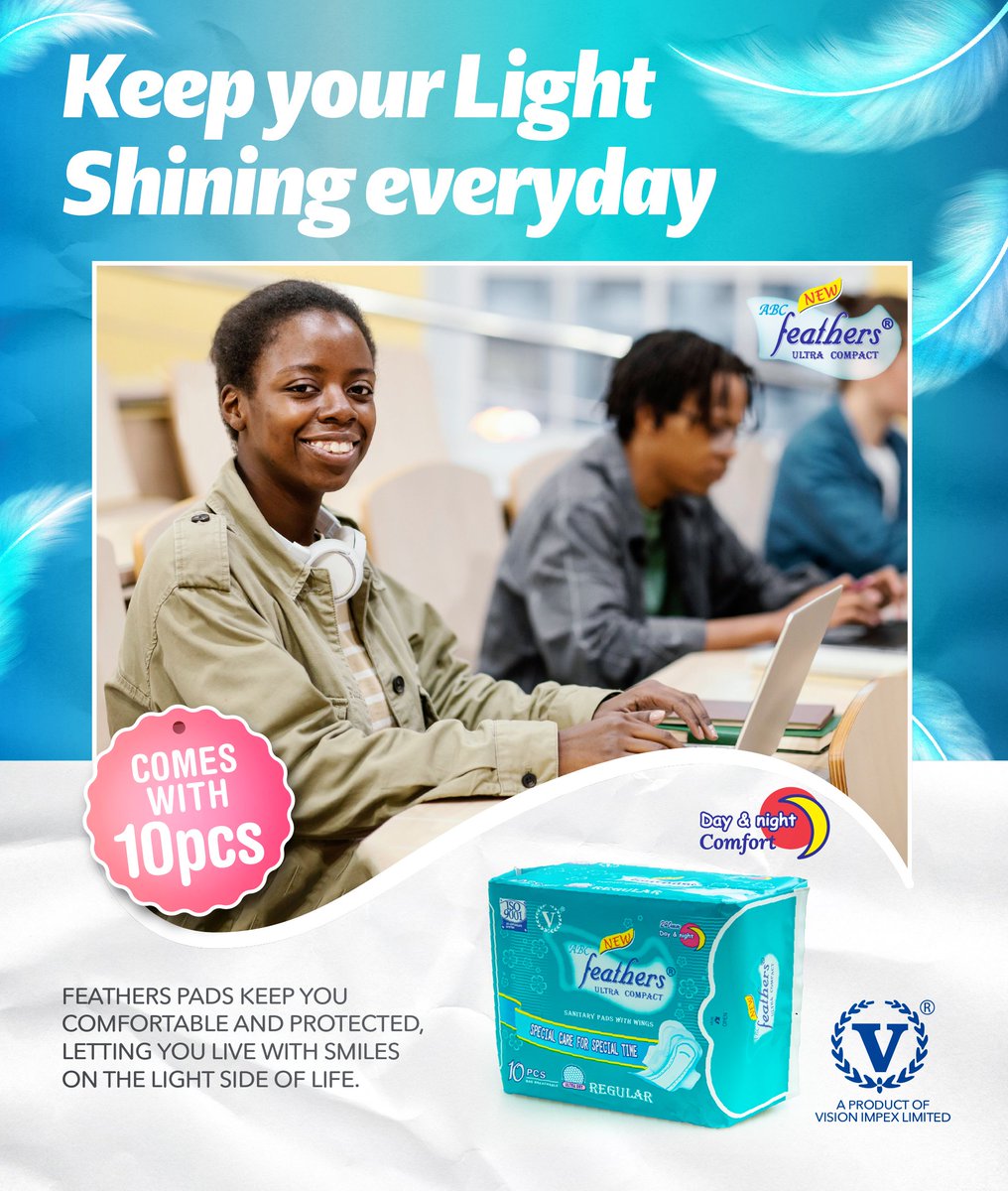 Feathers_Pads's tweet photo. Another week down, but your light never fades. ✨ Keep shining bright, no matter what today brings.

Visit a shop or supermarket near you to buy yourself Feathers Sanitary Pads.   #LiveOnTheLightSide https://t.co/OxEzCxTquS