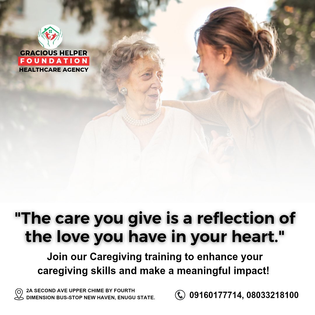 Gracioushelper1's tweet photo. We offer hands-on Training in caregiving.
Online Training 
Physical Training.
Clinical Training.

Take all three and become a professional Caregiver with an internationally recognized CNA Certificate.

Enroll in our comprehensive Caregiving training program. https://t.co/s1jbAYer16