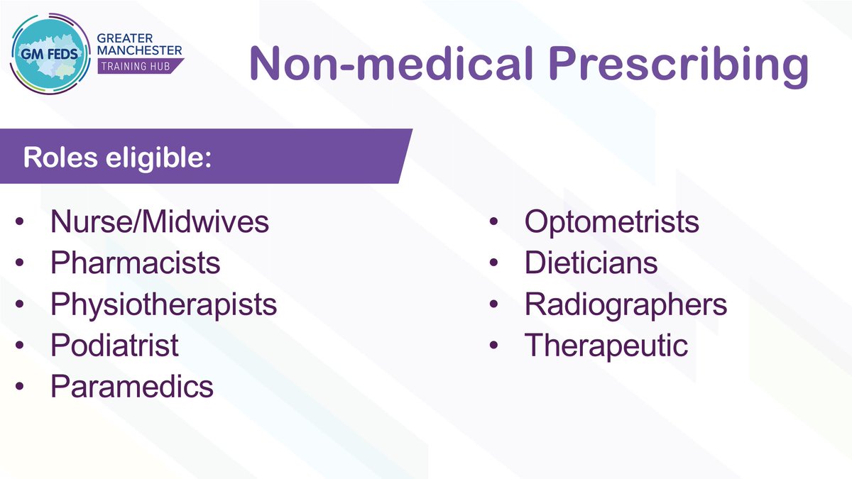 Do you want to enhance your skills and knowledge in managing patient care?

Our non-medical prescribing (NMP) course aims to support career progression and teach individuals to prescribe safely, appropriately and cost-effectively.

Find out more here 👉 gmthub.co.uk/portfolio-item…