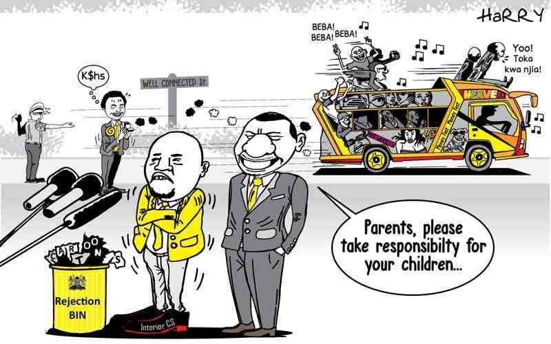 StandardKenya's tweet image. EDITORIAL CARTOON; Setting the pace