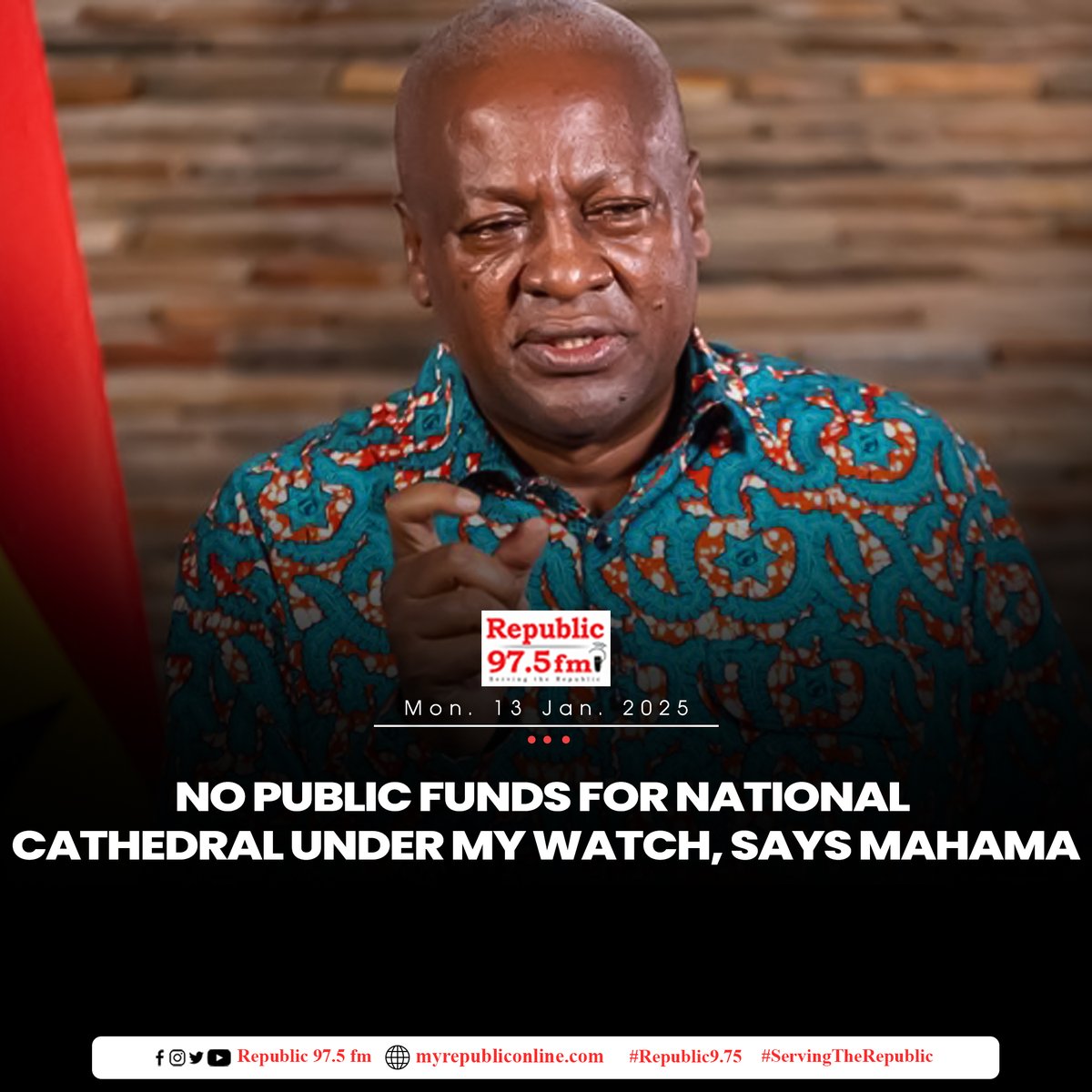 President Mahama hints at completion of National Cathedral without State funds.