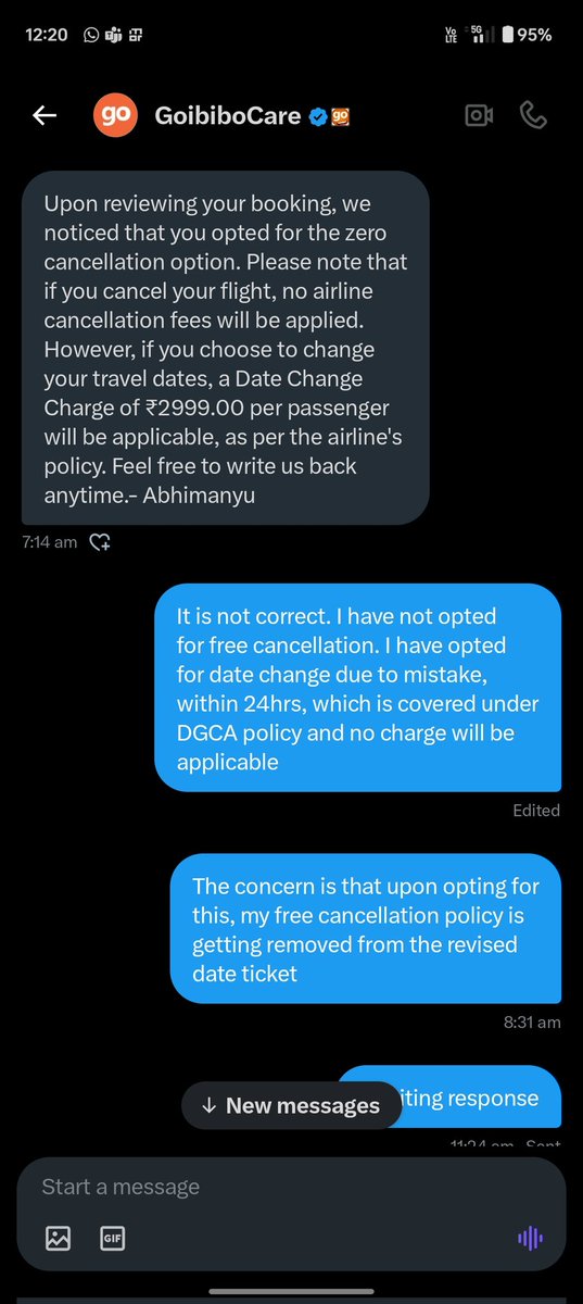 ShreemohanD's tweet photo. @GoibiboSupport pls resolve the below issue. https://t.co/hpCKI5jWya