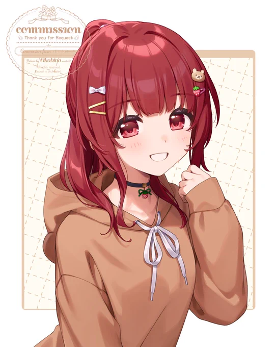 お知らせ改めまして、くまべりか様のバストアップ立ち絵を制作させていただきました!よろしくお願いいたします 