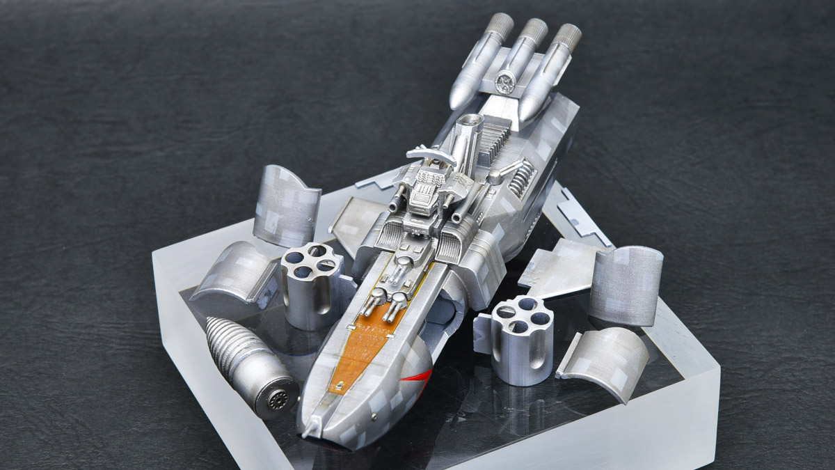 ワンフェス2025冬 #惑星大戦争 「轟天」の展示見本です！ エーテル爆弾