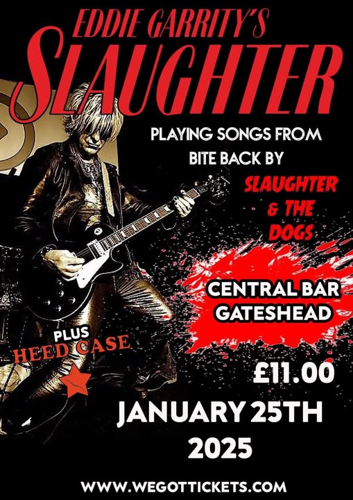 kick_doors's tweet photo. New Eddie Garrity's Slaughter EP 'Hot raw metal & gasoline' track 'Dandy Rocker' played #PunkyPaulshow @RNorthumberland + shout out for 25th Jan Gateshead show! Tix link in comments -LISTEN👇
https://t.co/MGJAHq6lqJ
#liveingateshead #punk #glampunk
#slaughterandthedogs #biteback https://t.co/Q8espNzj3D