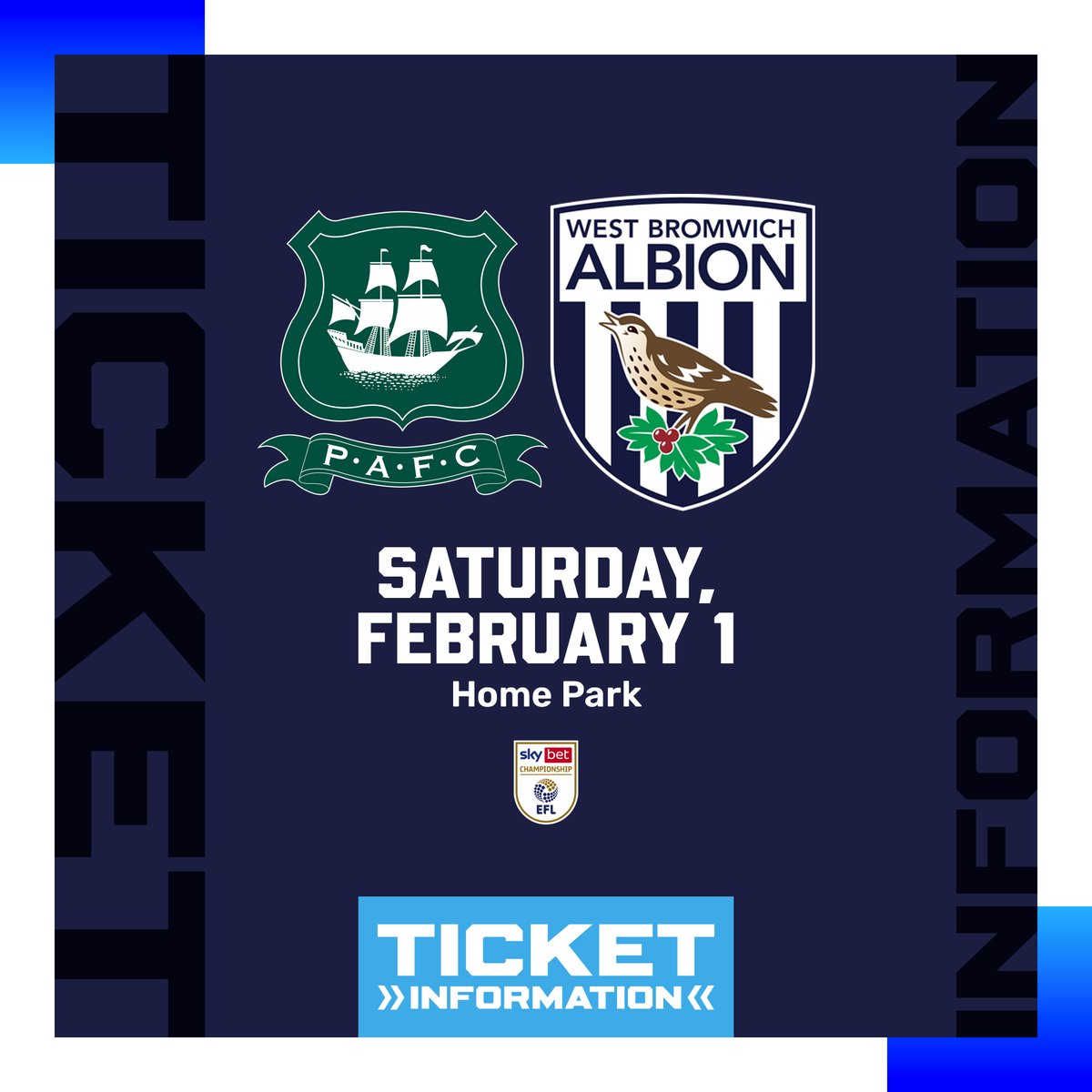 WBA's tweet photo. Important ticket information for our upcoming trips to @Boro and @Argyle. 🎟