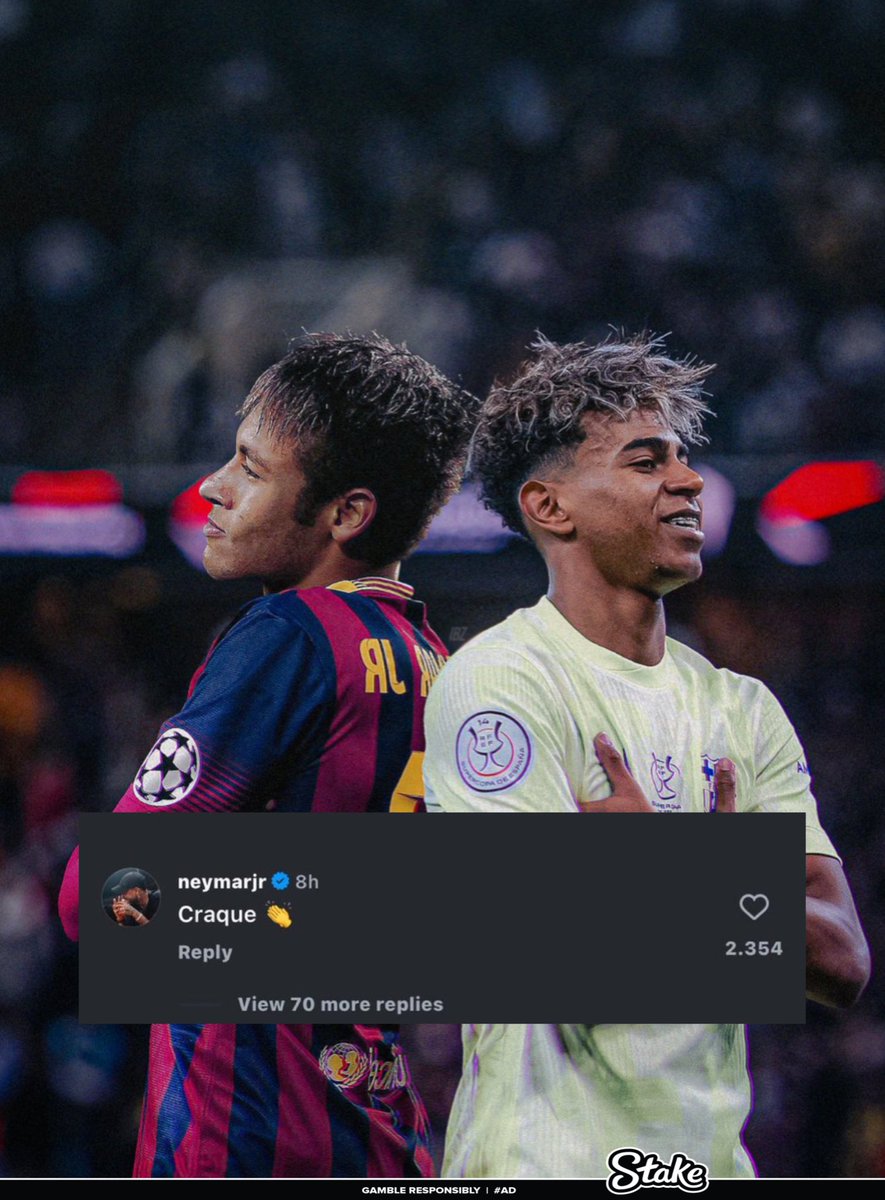 Lamine Yamal showing appreciation for his biggest idol

A THREAD
