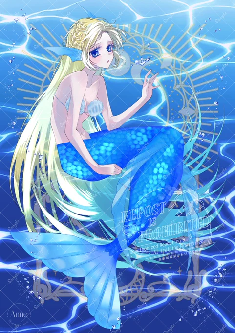 #ファンタジー絵師が集まるタグ 天使と人魚!ファンタジー大好き絵描きです今年も描くぞー! 