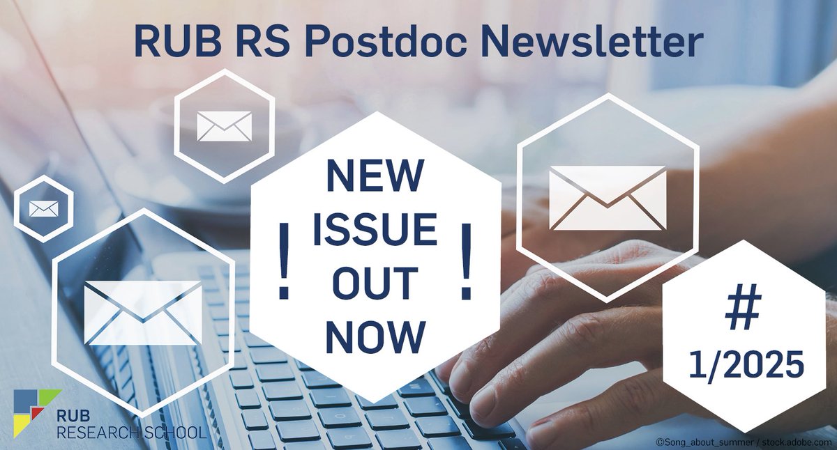 📨 The RUB Research School Postdoc Newsletter 1/2025 is out now! 🤩Read about upcoming career and network events, funding lines and workshops for postdocs of all research fields.👉research-school.rub.de/postdocs/postd…