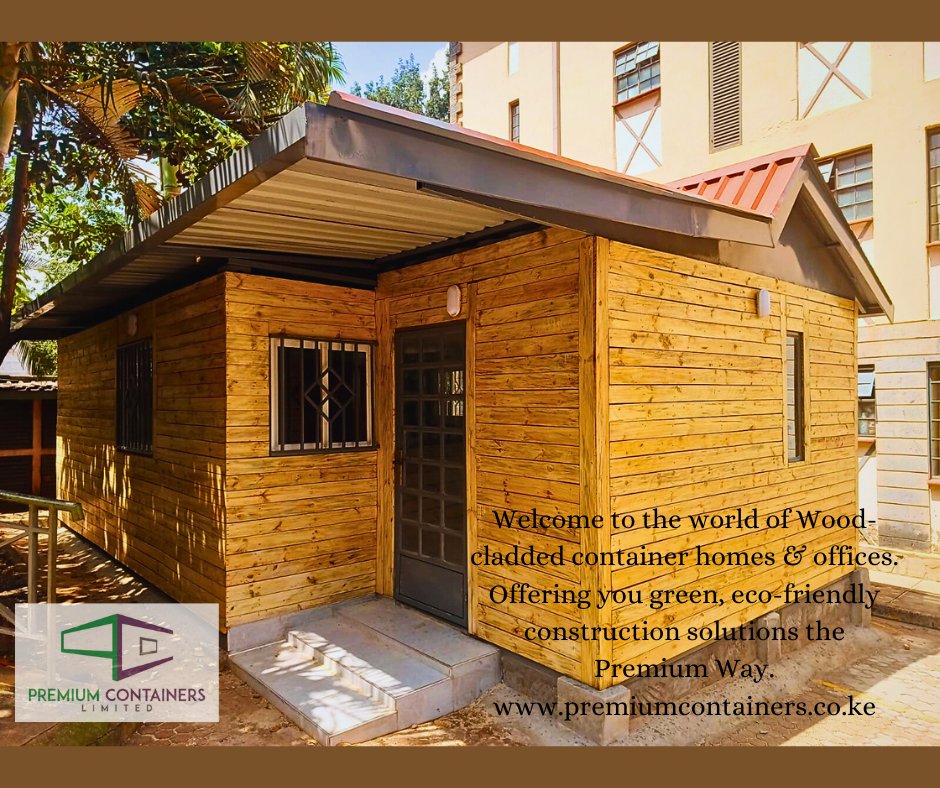 Premium2008's tweet photo. The next time you need container cladding solutions, be sure to contact us. 
Here's a #containeroffice completed with zero-joint wood aesthetic...
Upper hill, Nairobi📍
Another satisfied client👌
https://t.co/8GXM5OwEks
[Kairo Uhuru Kenyatta Maraga Maina Njenga Mungiki Gachagua] https://t.co/mFdfqF7MCa