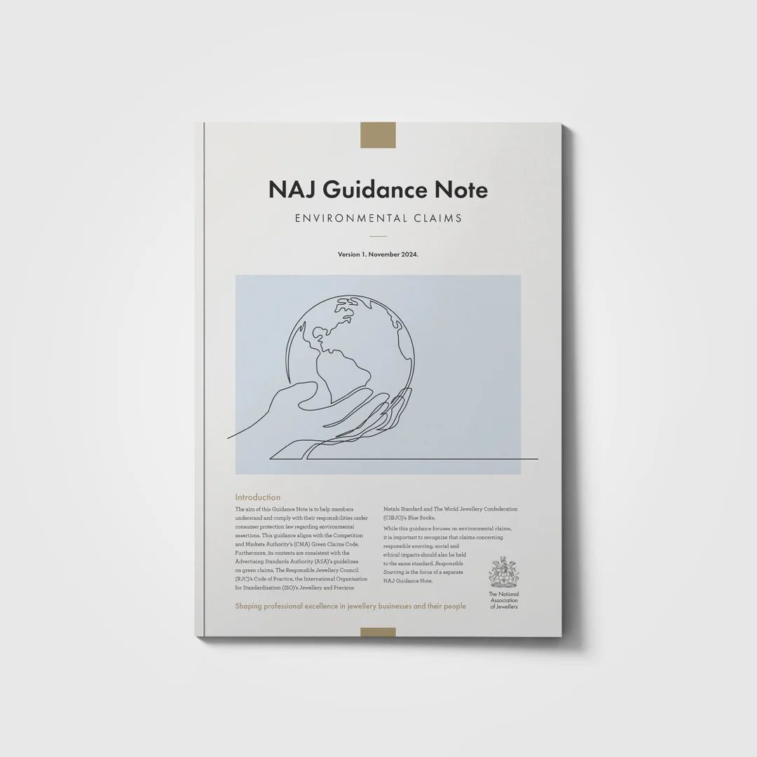 Check out the Environmental Claims Guidance Note from the NAJ 📄 

This guidance helps jewellers navigate the world of environmental claims. Aligned with the Green Claims Code, it champions accuracy, honesty, and transparency to avoid "greenwashing." 

buff.ly/3ZwNtrE