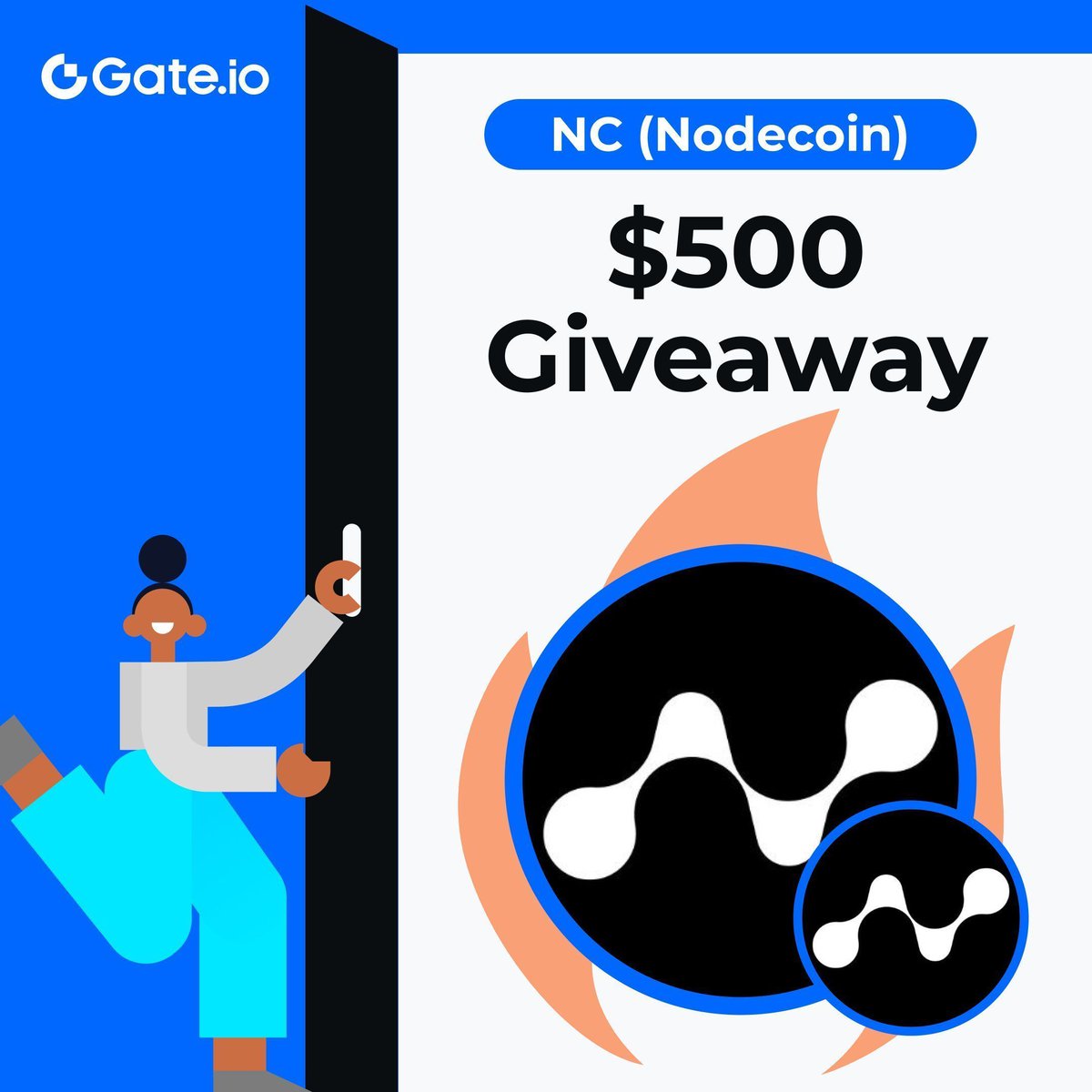 Gate's tweet image. 📍 $NC/USDT trading will go live on Gate.io at 1:00 PM UTC, Jan 14！

Get in on the giveaway and share a prize of $500 NC!

💰20 winners * $25 NC each!
⚫️Follow @gate_io &amp;amp; @nodepay_ai
⚫️RT, Like this post &amp;amp; tag 3 friends

New Users: Register on #Gateio to share a…
