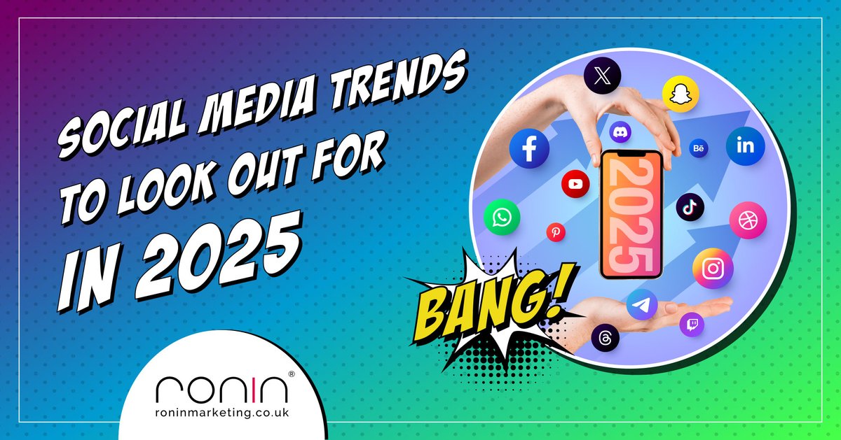 From an increased focus on storytelling and user-generated content, to changes in how hashtags work, we've identified five significant #socialmedia trends we expect to see in 2025 📲

Read more in our latest blog: ow.ly/rRvG50UCIYT 

#socialmediatrends #digitalmarketing