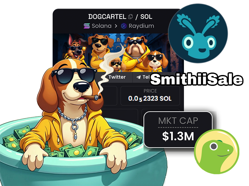 🚀 $DOGCARTEL Presale is LIVE! 🚀

Join the #memecoin revolution on Solana and be part of something BIG!

#CryptoPresale #SolanaEcosystem #DogCartel

👉 Join Now: tools.smithii.io/launch/DogCart…

📣 Spread the word! $DOGCARTEL is here to innovate and grow!
