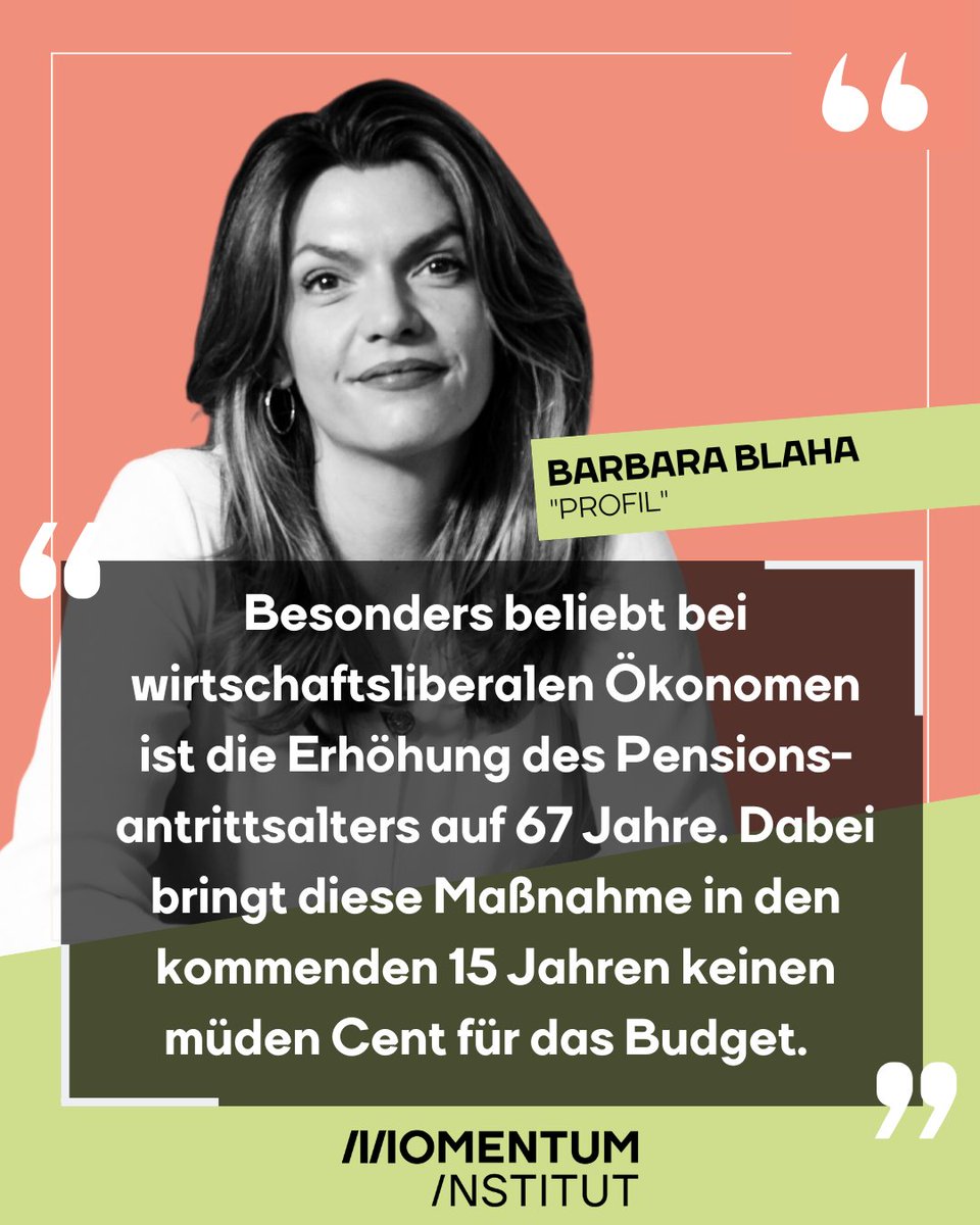 Die letzte Regierung hinterließ ein großes #Budgetloch und enorme Baustellen: steigende Schulden, mehr Arbeitslosigkeit, eine schwächere Wirtschaftsleistung. Welche Maßnahmen zur Budget-Stabilisierung Sinn machen und welche nicht, erklärt Barbara Blaha in der #Profil-Kolumne. 1/