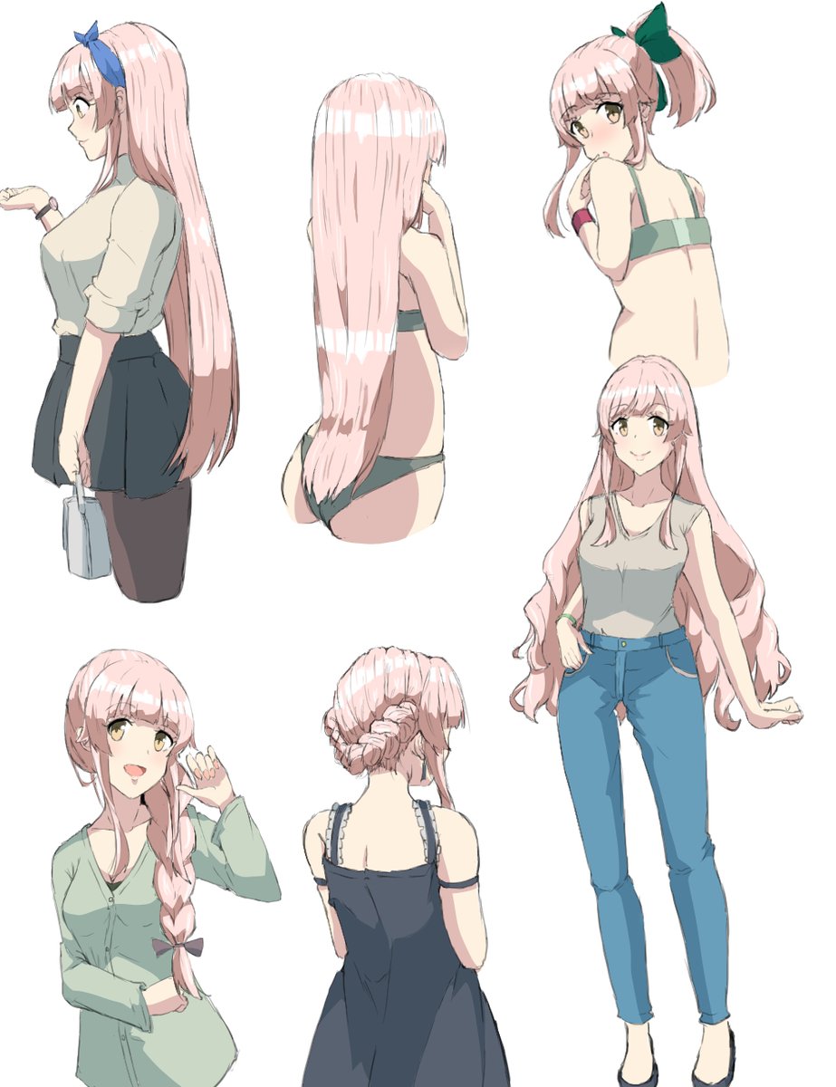 由良(艦これ) 「僕の描いたヘアアレンジした艦娘たち見て…(1/3) 」|ベルクート@艦これ絵描きのイラスト