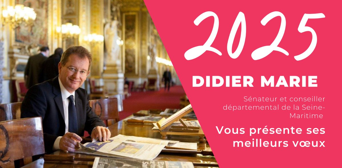 2025 sera une année de défis que nous saurons relever collectivement en faisant preuve de courage, de détermination et de solidarité. 

Je vous adresse, ainsi qu'à vos proches, mes vœux les meilleurs pour cette nouvelle année.