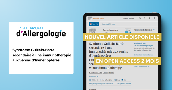 SocieteSfa's tweet photo. ✨ Nouvel accès exclusif à un article de la RFA !

👉 Syndrome Guillain-Barré secondaire à une immunothérapie aux venins d’hyménoptères.

Apprenez-en plus 
➡️ https://t.co/qELMJqEcpi

#allergologie #RFA #recherchemedicale #guillainbarre #immunothérapie #hymenopteres https://t.co/YfLHCJCvUa