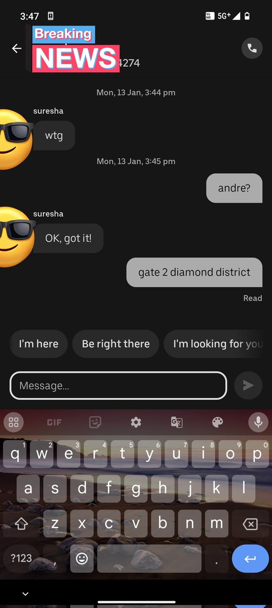 So my auto driver send me message: "wtg".

So I ask in person,what is WTG?
He said with a smile "waiting" 😂

People really have their own vocabularies 😂😂🙏🏻😂 #makemyday