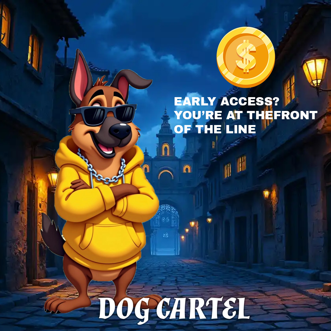 🚨 Early Access Alert! 🚨

You're at the FRONT of the line! 🎟️

#DOGCARTEL #Crypto #Blockchain #DeFi #memecoin #CryptoInvesting #Altcoins #Web3 #Cryptocurrency #PassiveIncome #HODL #memecoins #Solana #SOL #FairLaunch #newtoken

Secure your exclusive $DOGCARTEL tokens before the