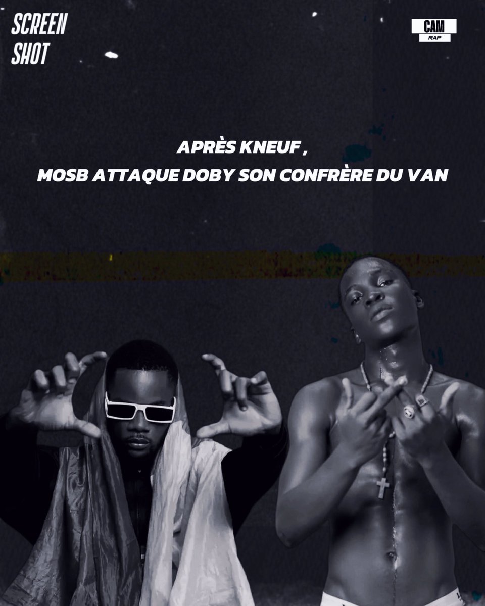 TRILOGIE_LABEL's tweet photo. MOSB s’attaque à Dobyofficiel après sa sortie sur Shapat .
Le Rap Camer les temps ci 💀🇨🇲
#RapCamer #Camrap https://t.co/K0Vup3xRVP
