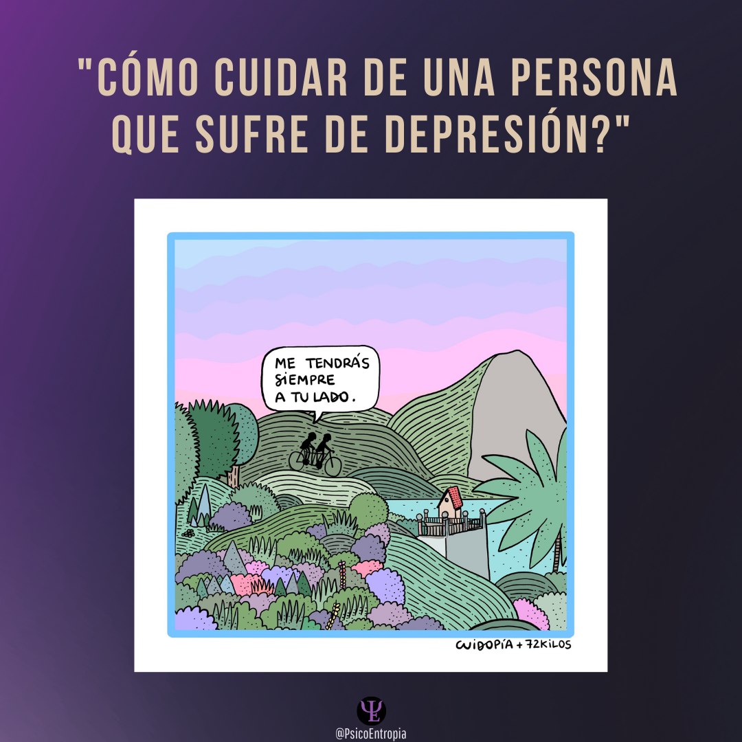 PsicoEntropia's tweet photo. Hoy es el «Día Mundial de la Lucha contra la Depresión» y se debe seguir insistiendo en: ¿Cómo cuidar de una persona que sufre de depresión? 
Estando, no forzando, no invalidando, no culpabilizando... y, sobre todo, recordando que: esto va mucho más allá de “estar triste”. https://t.co/nYlOjTQAQ1
