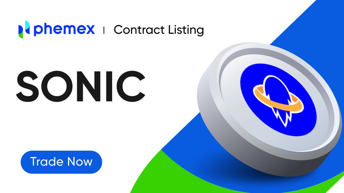 📢 SONIC/USDT is now live on #PhemexContract! @avaxrush_ Learn more:  https://t.co/ExR6z49tat Trade Now: https://t.co/xaHc6UTZhT #PhemexListing  #ContractListing $SONIC