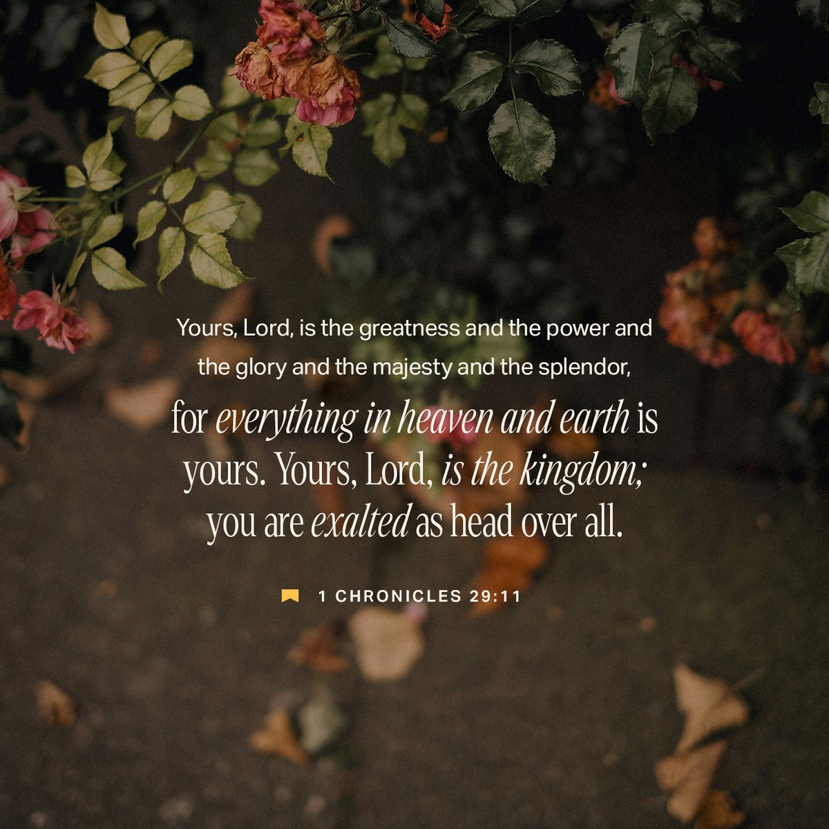 YouVersion's tweet photo. 1 Chronicles 29:11 https://t.co/K734hV4UEs