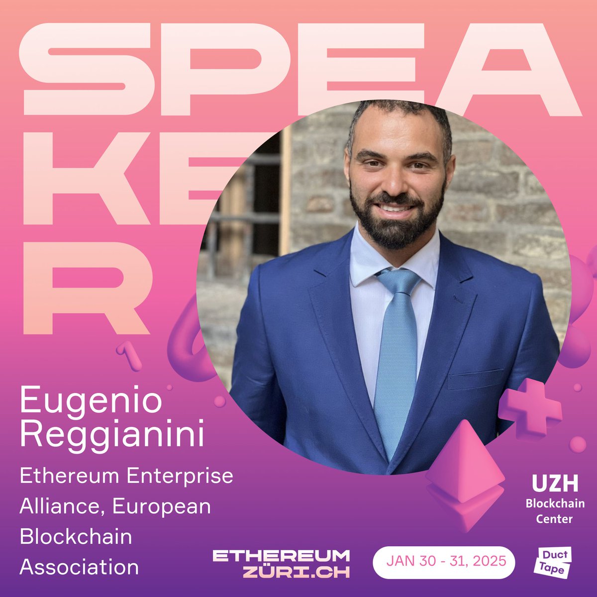 EthereumZuri.ch (@ethereumzurich) on Twitter photo 🥽 Dive into ERC 7579, standardized on-chain executions, and zk validation modules with <a href="/antonimarber/">Antoni Martín</a>, Co-founder of <a href="/0xPolygon/">Polygon</a> zkEVM, <a href="/PrivadoID/">Privado ID (formerly Polygon ID)</a>, and <a href="/identhree/">iden3</a>; and <a href="/Reggia91/">Eugenio Reggianini</a>, Head of Growth at the <a href="/EUBLASORG/">European Blockchain Association EBA</a>, and EU Representative at <a href="/EntEthAlliance/">Enterprise Ethereum Alliance | eea.eth</a>!
🎟️EthereumZuri.ch 🥽 Dive into ERC 7579, standardized on-chain executions, and zk validation modules with <a href="/antonimarber/">Antoni Martín</a>, Co-founder of <a href="/0xPolygon/">Polygon</a> zkEVM, <a href="/PrivadoID/">Privado ID (formerly Polygon ID)</a>, and <a href="/identhree/">iden3</a>; and <a href="/Reggia91/">Eugenio Reggianini</a>, Head of Growth at the <a href="/EUBLASORG/">European Blockchain Association EBA</a>, and EU Representative at <a href="/EntEthAlliance/">Enterprise Ethereum Alliance | eea.eth</a>!
🎟️EthereumZuri.ch