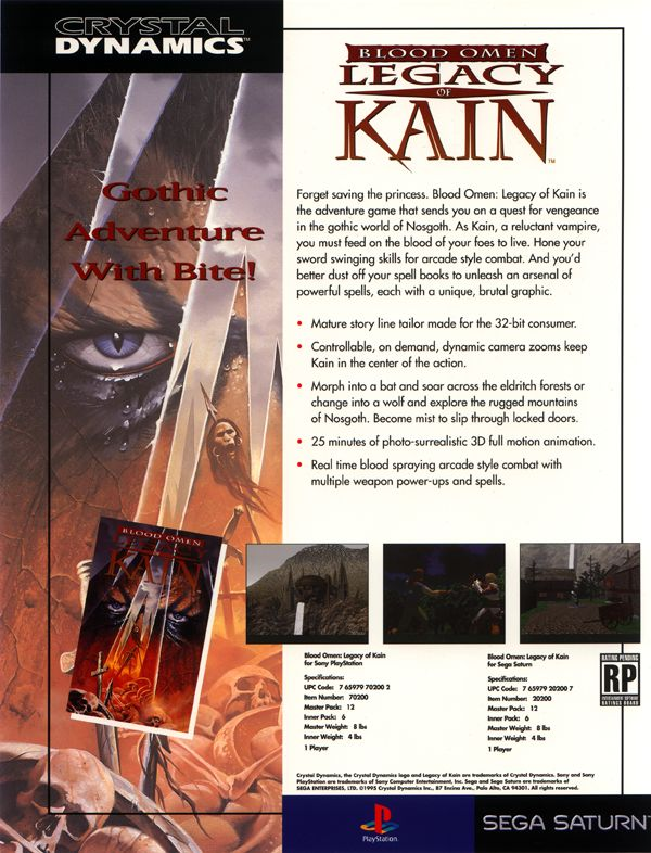 ray_castello's tweet photo. Blood Omen for the Sega Saturn
...cancelled Sega Saturn version of Blood Omen. https://t.co/NQtcObSyDF
