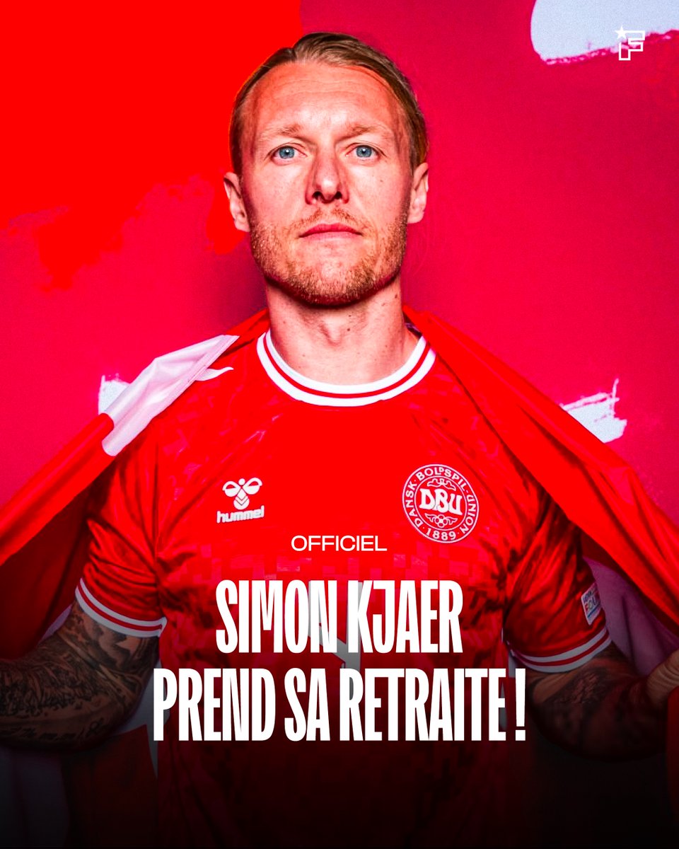 footmercato's tweet image. Clap de fin pour Simon Kjaer à 35 ans ! &amp;gt; bit.ly/3Wjgo1I