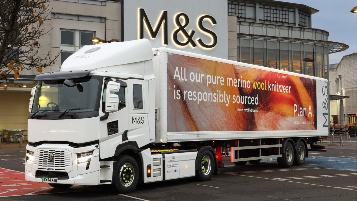 Say hello to our cleaner, greener fleet! 🌱🚚
We’re introducing 85 zero or low-emission vehicles to our supply chain logistics fleet, including five zero-emission electric HGVs. 

Read more on the bold steps we are taking to reduce emissions and drive real change👉