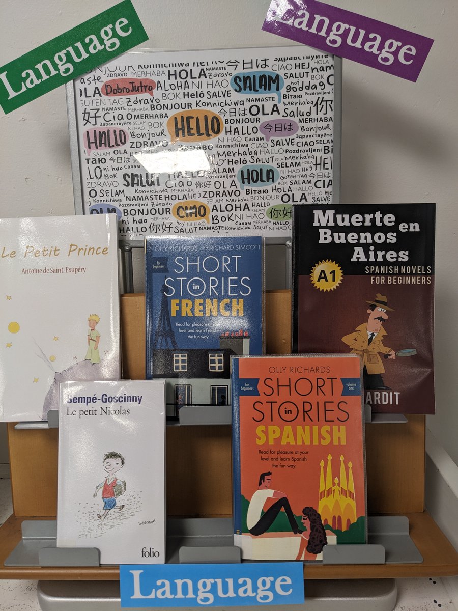 RHS Library (@rhslibrary1) on Twitter photo School is back - Bienvinedo! Come to the library and explore our Foreign Languages Display. What new skill will you pick up today? 🇫🇷🇪🇸🇩🇪🇸🇪<a href="/RastrickHigh/">Rastrick High School</a> School is back - Bienvinedo! Come to the library and explore our Foreign Languages Display. What new skill will you pick up today? 🇫🇷🇪🇸🇩🇪🇸🇪<a href="/RastrickHigh/">Rastrick High School</a>