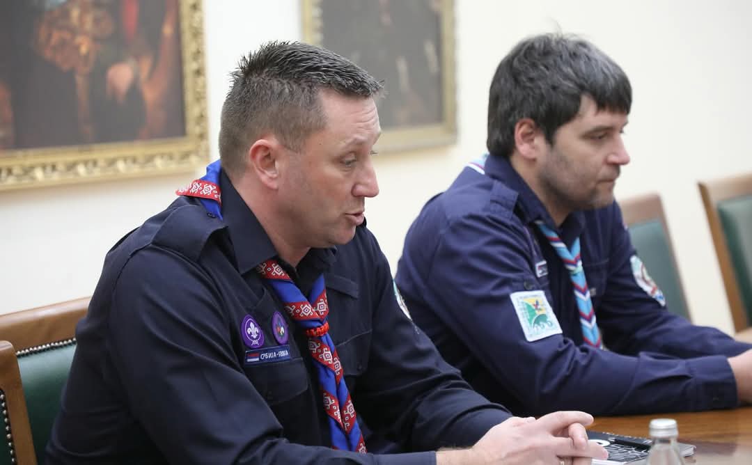 milos_vucevic's tweet image. Састао сам се данас са делегацијом Савеза извиђача Србије.