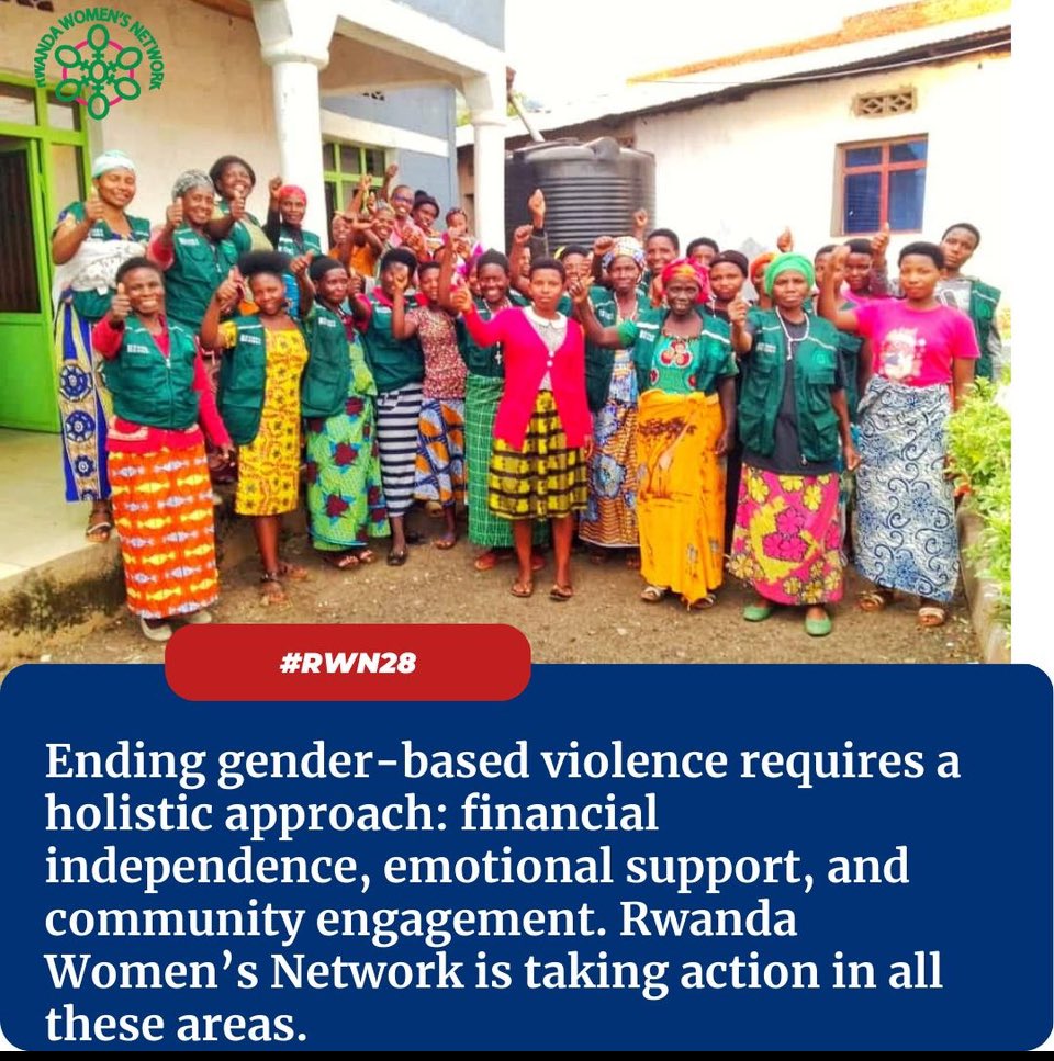 Ending gender-based violence requires a holistic approach: financial independence, emotional support, and community engagement. #Rwanda women’s network is taking action in all these Ending gender-based violence requires a holistic approach: financial independence, emotional