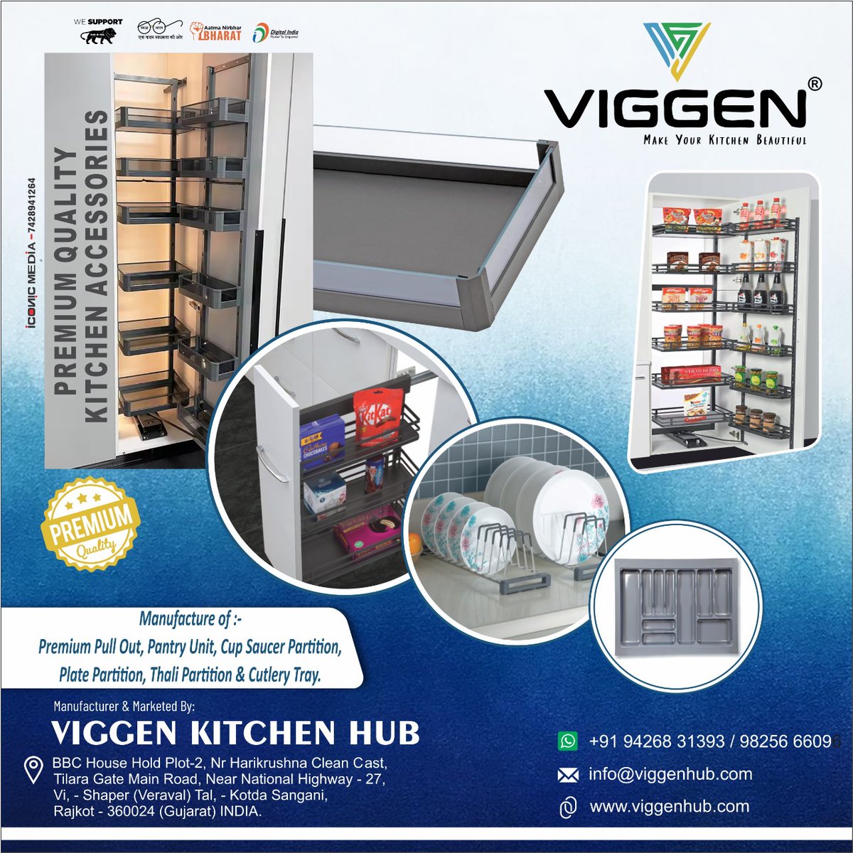 voiceofhardware's tweet photo. For inquiry via WhatsApp click: -https://t.co/yh3r4ghFSU
#viggenkitchenhub
#kitchenware #kitchen #kitchenbaskets
#rajkot #voiceofhardwareindustry
VIGGEN KITCHEN HUB (RAJKOT)
Mr. hemang Rawal - 9426831393
Mr.Jignesh Saparia - 9825666096
Website: https://t.co/pZ2l5oTahq https://t.co/dmzRqdSveH