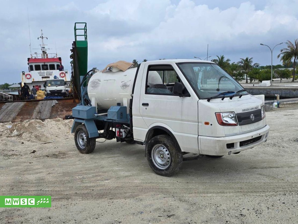 MWSC_Official's tweet image. Jetting machine for N. Maafaru Water &amp;amp; Sewerage Project has been delivered to project sites 
#TeamMWSC #MWSCProjects