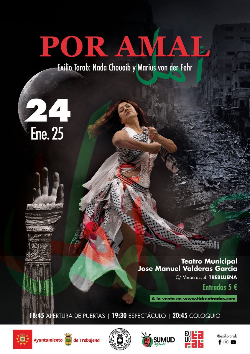 Teatro y danza desde la óptica palestina para concienciar sobre el primer genocidio televisado.

🔗 facebook.com/share/p/1U17Cw…