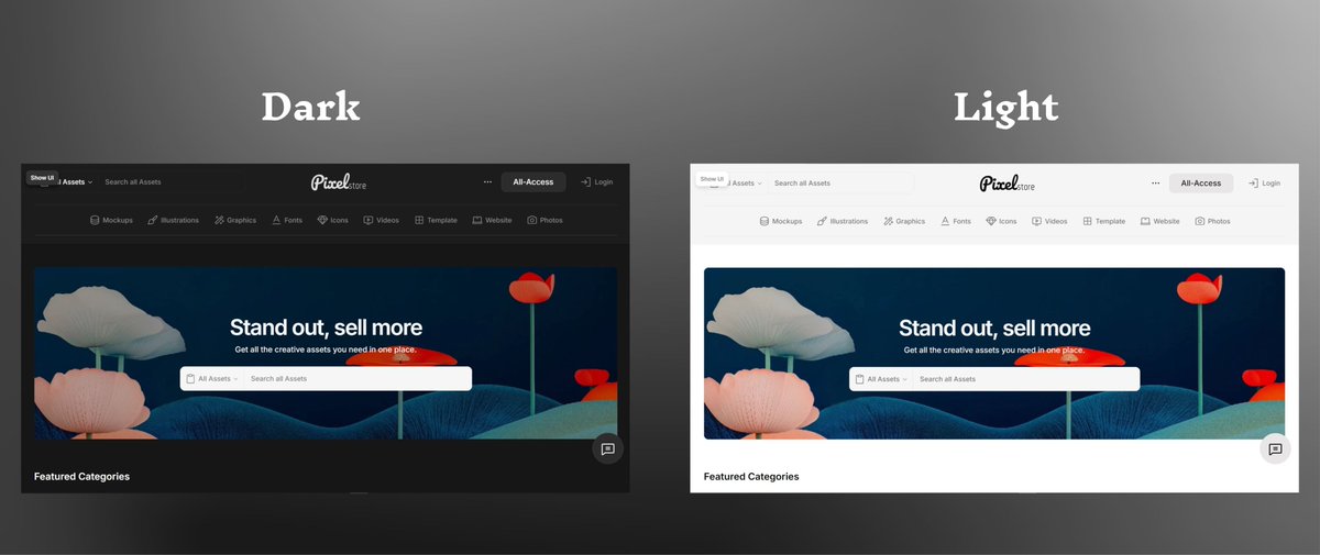 michael_ohakim's tweet photo. Hero section of my upcoming website template.  

Dark or Light  Which do you prefer?  

#pixelstore https://t.co/YO2FHU58Po