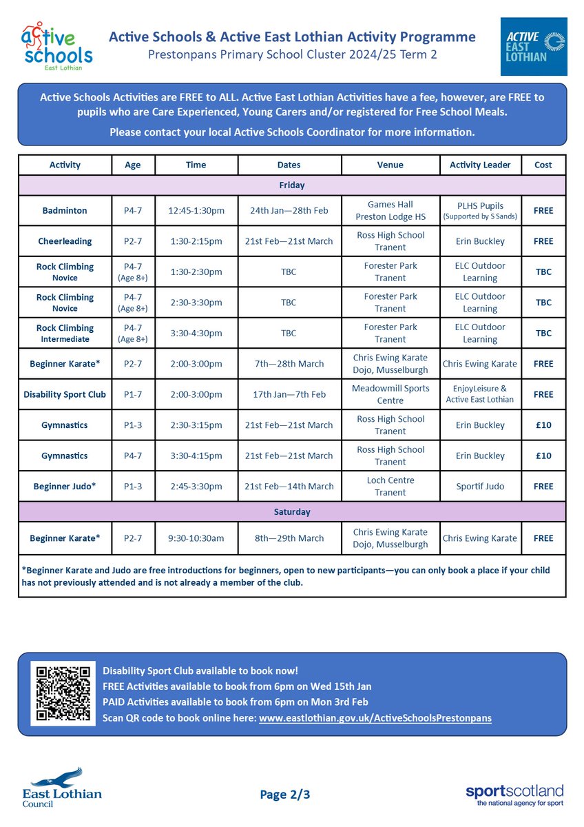 Prestonpans Active Schools tweet media