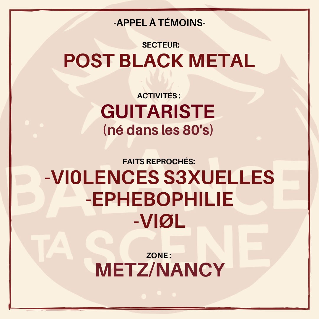 BalanceTaScene's tweet image. A diffuser autour de vous.
Si vous reconnaissez cette personne, vous pouvez nous contacter via notre formulaire anonyme en bio insta ou par mail. 
On vous croit, vous n'êtes pas seul•es