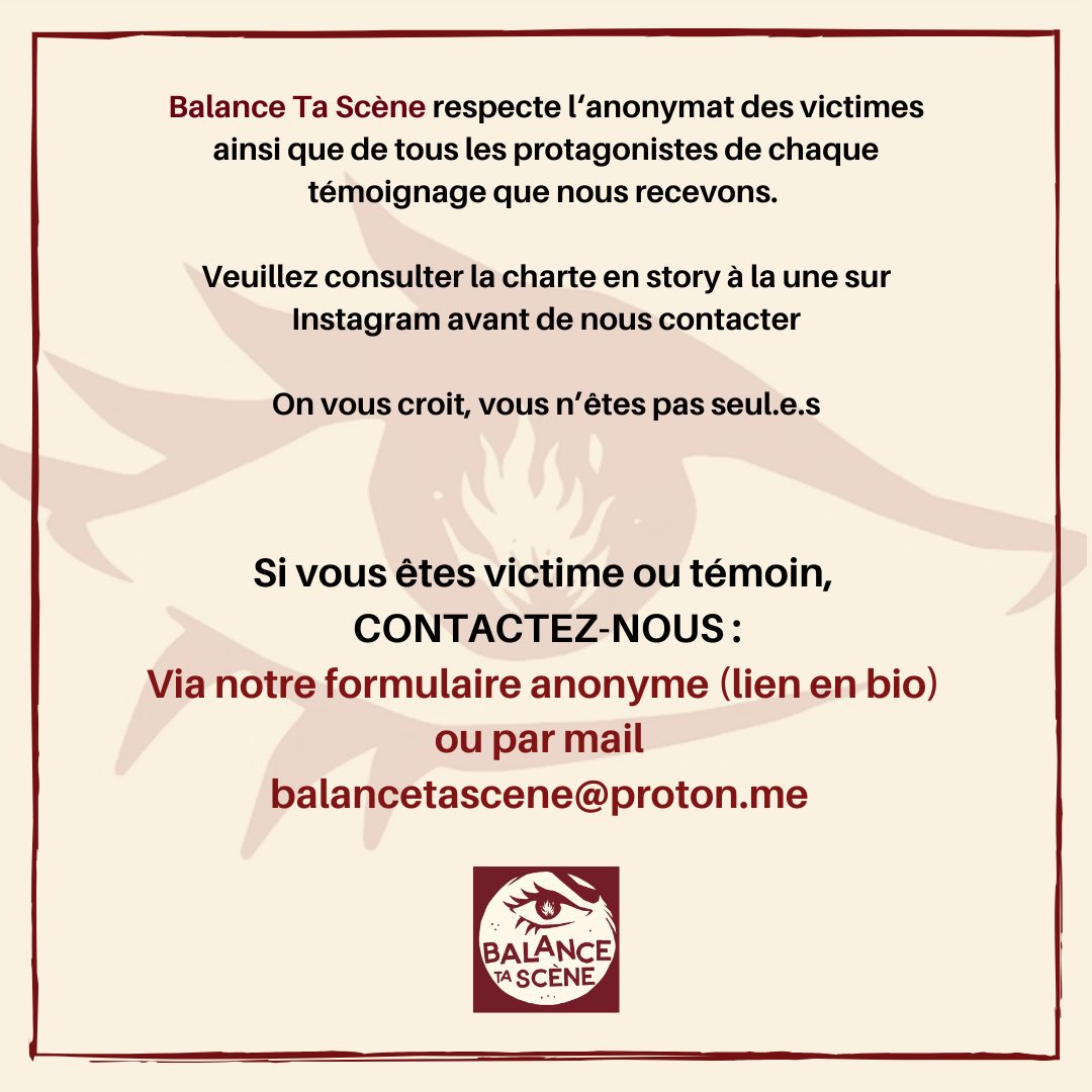 BalanceTaScene's tweet image. A diffuser autour de vous.
Si vous reconnaissez cette personne, vous pouvez nous contacter via notre formulaire anonyme en bio insta ou par mail. 
On vous croit, vous n'êtes pas seul•es
