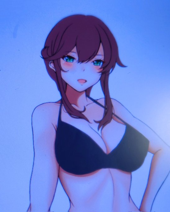 こちらは試製バニー能代とポニテ能代と下ろし能代とショート能代です後ろ短いとぬーべーのゆきめみたいね 