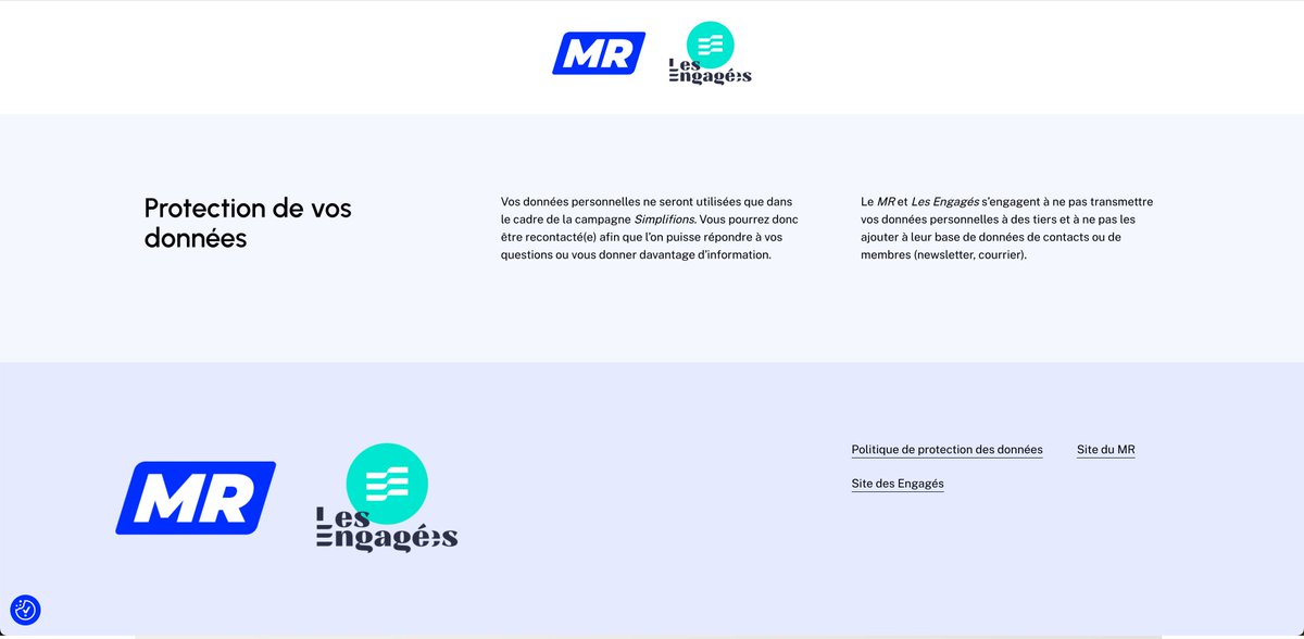 Saviez vous que le site de la Wallonie redirige les citoyens vers une plateforme créée et financée par le MR et Les Engagés ? ⬇️ wallonie.be/fr/actualites/…

Le walgov utilise donc un site public afin de récolter des données au bénéfice de leurs partis politiques 🤔
Ces derniers ont