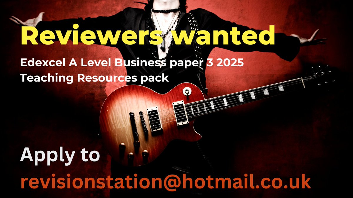 revisionstation's tweet photo. Edexcel A level Business Paper 3. Are you currently teaching this spec and great at saying what you think? Want to review for a free copy and no money? Please apply using the email below. We only need three so first come first served. #paper3 #review #EdexcelBusiness #AlevelBusiness Previous reviewers welcome!