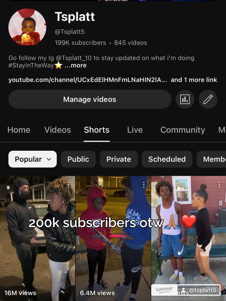 Tsplatt_10's tweet photo. 200k subscribers almost here sub up enter the giveaway���️ https://t.co/xq1HurxNE1