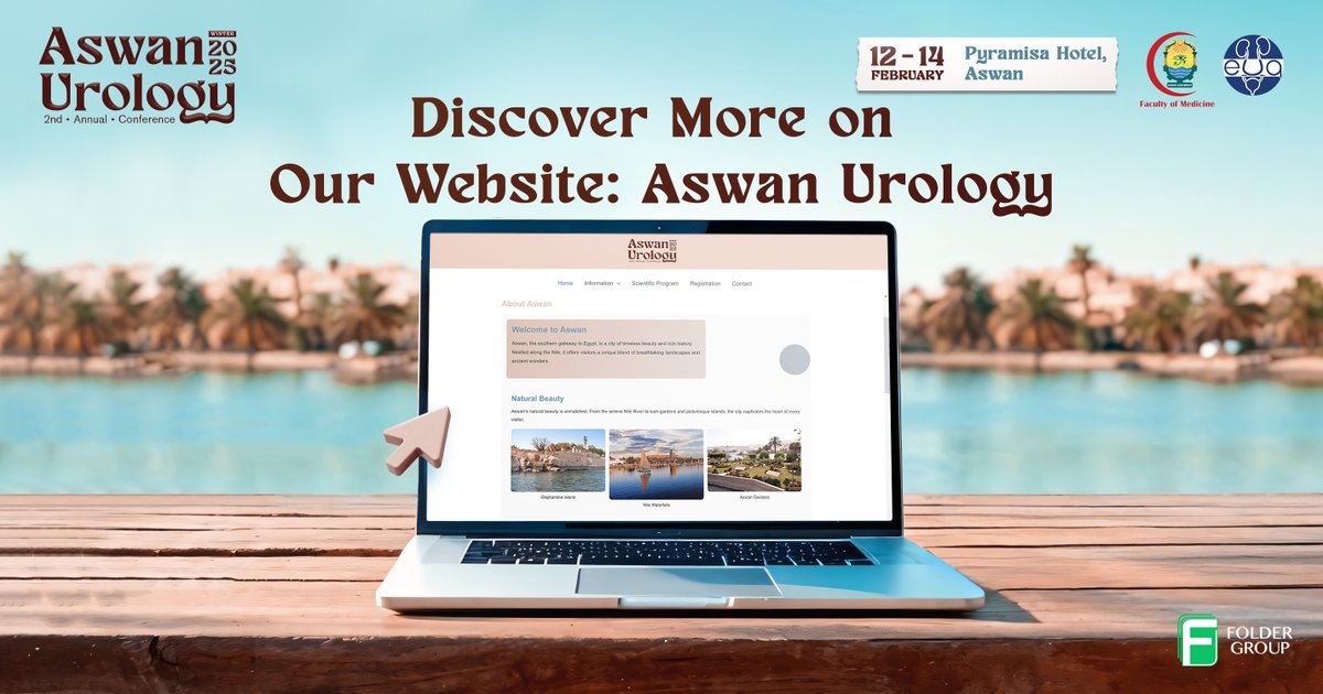 AswanUrology's tweet photo. ๐๐ก๐ ๐๐ง๐ ๐๐ง๐ง๐ฎ๐๐ฅ ๐๐จ๐ง๐๐๐ซ๐๐ง๐๐ ๐๐ฌ๐ฐ๐๐ง ๐๐ซ๐จ๐ฅ๐จ๐ ๐ฒ ๐๐๐๐:
ASWAN UROLOGY website is now official and ready to use!
Visit us now!!!๐
https://t.co/8HHbOhIaq7
#Aswanurologywinter2025
#Aswan #Egypt #Urology #medicalconferences #medicalcare #foldergroup https://t.co/aQBju0dbVn