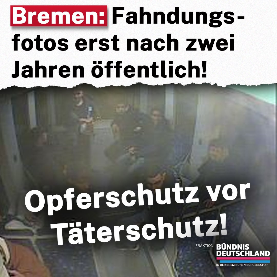 Die Polizei #Bremen fahndet aktuell nach mehreren südländisch aussehenden Männern, die am 14.01.2023 um 4:30 Uhr in Bremen-#Neustadt einen 23-Jährigen attackiert haben sollen. 

Eigentlich ein ganz normales Verfahren bei der Polizei, doch wenn man das Datum in Betracht zieht, ist