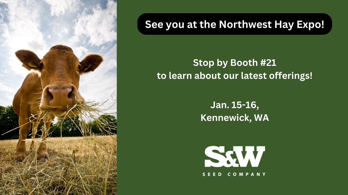 Attending the Northwest Hay Expo? Stop by Booth 21 to chat!