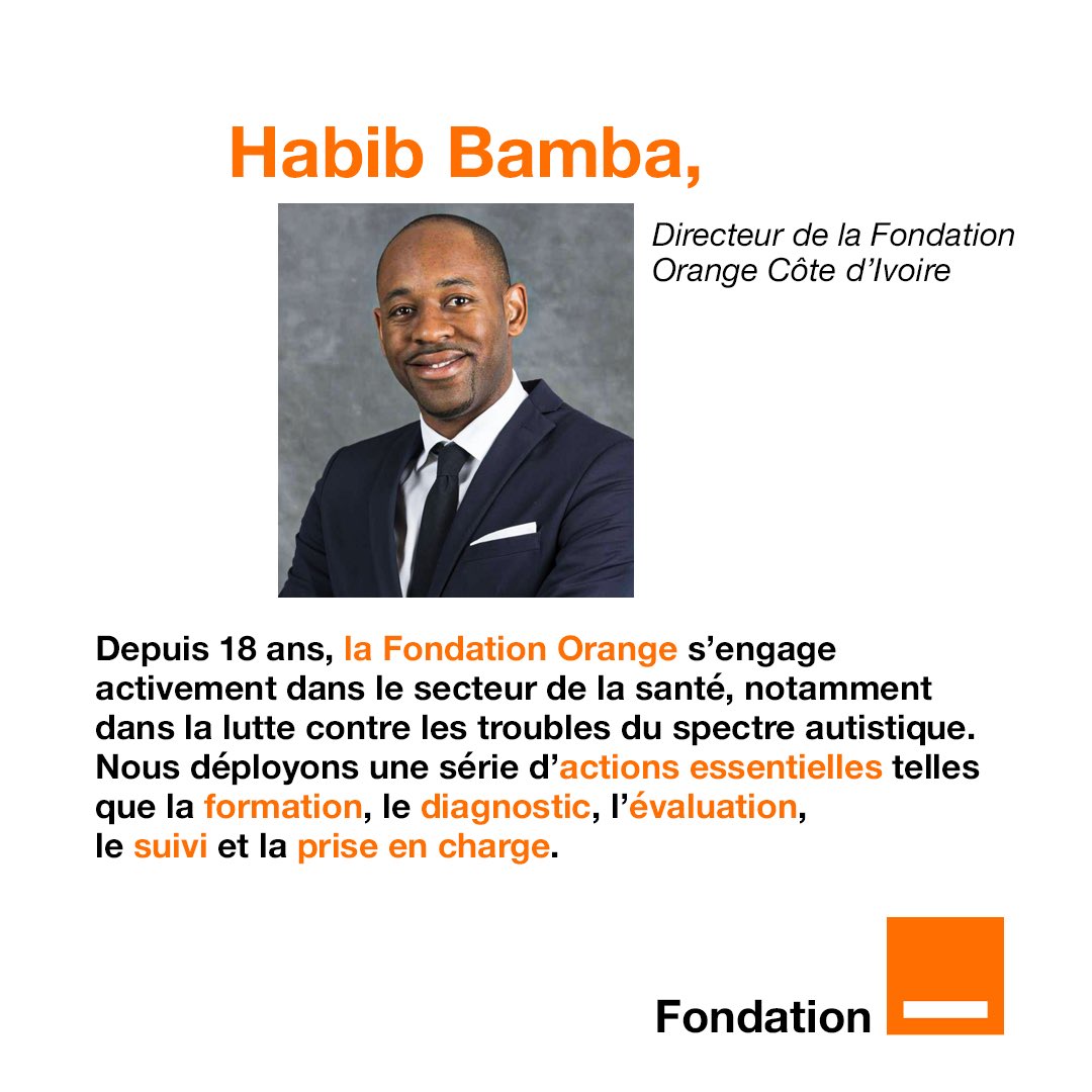 Du 10 au 13 décembre, la Fondation Orange Côte d’Ivoire a pris part au 1er Congrès sur l’#Autisme en Afrique pour réaffirmer une fois de plus, notre engagement pour une meilleure prise en charge des personnes atteintes du spectre autistique. + d’infos 👉🏾 fondation.orange.ci